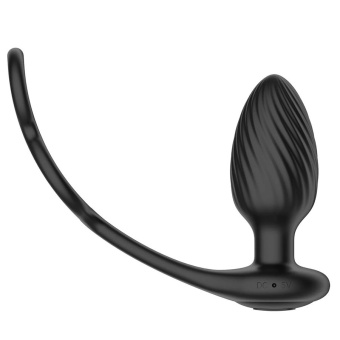 Анальная вибропробка с эрекционными кольцами Nexus Tornado Cock Ball Rings чёрная