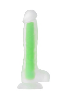 Светящийся в темноте зеленым фаллоимитатор Beyond Clark Glow - 22 см