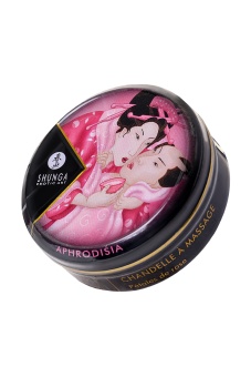 Массажное аромамасло в виде свечи Shunga Rose Petals с ароматом розы 30 мл