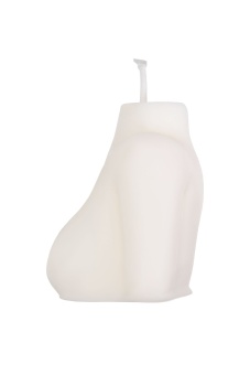 Белая сувенирная свеча «Женский силуэт»