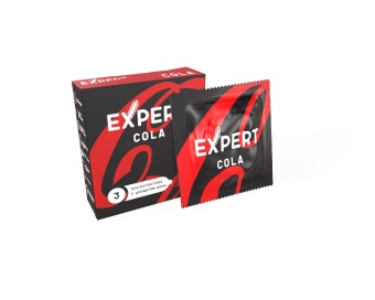 Презервативы Expert Cola с ароматом колы 3 шт