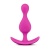 Розовая фигурная анальная пробка Luxe Explore - 11,4 см.
