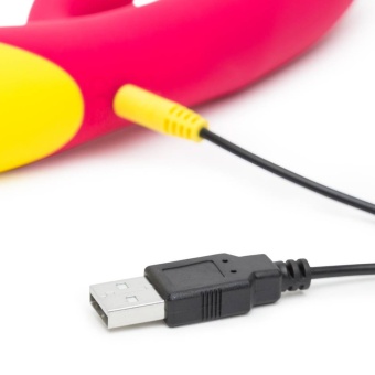 Вибратор с клиторальным стимулятором Romp Jazz Rabbit Vibrator малиновый