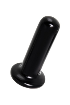 Стеклянный мини-вибратор Sexus Glass чёрный