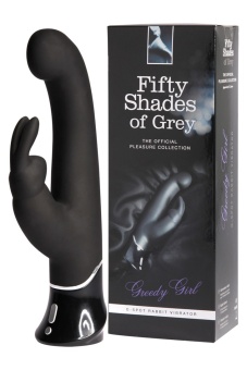 Вибратор с клиторальным стимулятором 50 оттенков серого Greedy Girl