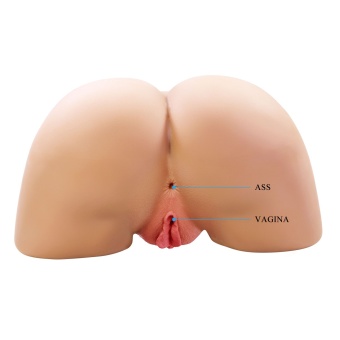 Телесный мастурбатор Olivia с 2 любовными отверстиями