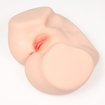 Мастурбатор-полуторс Onahole Real Vagina с вагиной и анусом  с двойным слоем