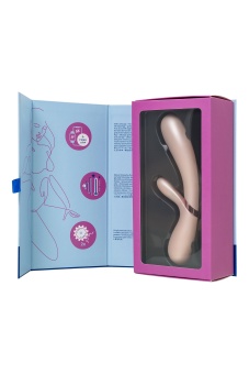 Вибратор с клиторальным стимулятором, приложением и подогревом Satisfyer Hot Lover жемчуг