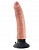 Гнущийся вибратор реалистик на присоске King Cock Vibrating 17 см телесный