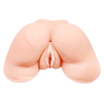 Телесная вибровагина Julie с 2 рабочими отверстиями