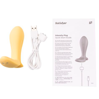 Анальная пробка Satisfyer Intensity Plug с управлением от приложения желтая