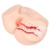 Мастурбатор-полуторс Onahole Real Vagina с вагиной и анусом с двойным слоем и вибрацией