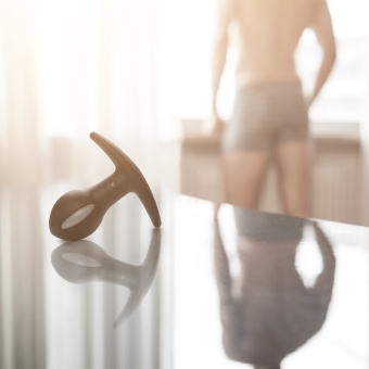 Анальный шарик Fun Factory B Ball Uno чёрно-серый