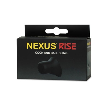 Широкое эрекционное кольцо Nexus Rise чёрное