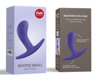 Анальная пробка с загнутым кончиком Fun Factory Bootie Small Anal Toy фиолетовая