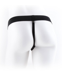 Фаллопротез с вибрацией Vibrating Hollow Strap-On with Balls Flesh телесный 24 см