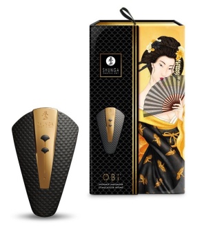 Мини-вибратор Shunga OBI черный