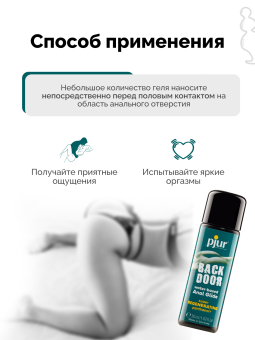 Заживляющий анальный лубрикант Pjur Back Door Regenerating Anal Glide 30 мл