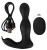 Черная анальная пробка с вибрацией, вращением и пультом ДУ RC Butt Plug with 2 Functions