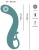 Бирюзовый вибратор для точки G The Magician G-Spot Vibrator - 19 см.