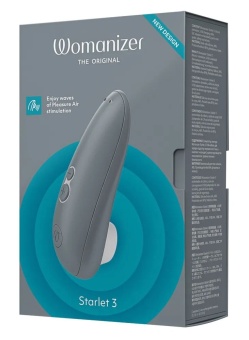 Вакуумный клиторальный стимулятор Womanizer Starlet 3 серый