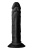 Черный анально-вагинальный фаллоимитатор Double Penetrator - 19,5 см. Черный анально-вагинальный фаллоимитатор Double Penetrator - 19,5 см.