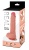 Силиконовый реалистичный фаллоимитатор Real Dual Layer - 23 см