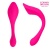 Гибкий вибратор для двойной стимуляции розовый