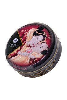 Массажное аромамасло в виде свечи Shunga Sparkling Strawberry Wine Клубника и шампанское 30 мл