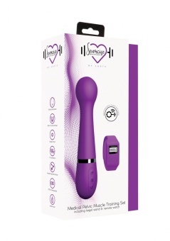 Вибратор с круглой головкой для тренировок Кегеля Kegel Wand фиолетовый - 18,5 см