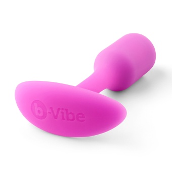 Утяжеленная анальная мини пробка для ношения b-Vibe Snug Plug 1 розовая