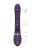 Фиолетовый анально-вагинальный вибромассажер Rini - 22,3 см.