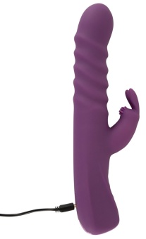 Фиолетовый вибратор-кролик 2 Function Rabbit Vibrator - 23,7 см.