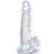 Гелевый фаллоимитатор с мошонкой King Cock Clear 15 см прозрачный