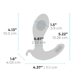 Расширяющийся вибростимулятор простаты b-Vibe Expand Plug с пультом черный