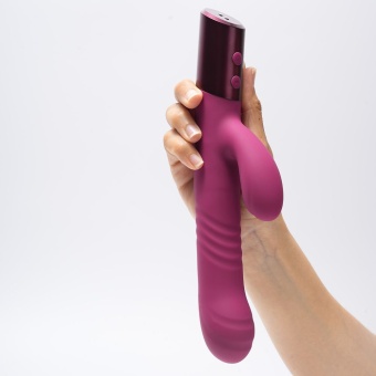 Вибратор со стимуляцией зоны G Selove Thrusty фиолетовый