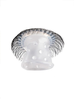 Эластичное эрекционное кольцо с длинными черными «ресничками»