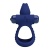 Синее эрекционное кольцо с вибрацией Luchito