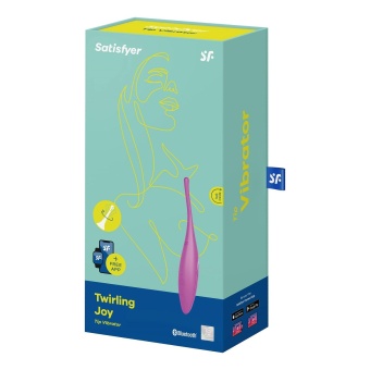 Точечный вибратор Satisfyer Twirling Joy с управлением от приложения фиолетовый