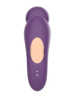 Фиолетовый изогнутый wand-вибратор