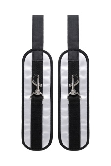 Черно-серебристые фиксаторы для рук на дверь Anonymo