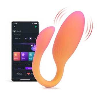 Вибратор Magic Motion Flamingo Max с дистанционным управлением оранжевый