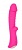 Ярко-розовый вибромассажер 5  Silicone Wild Passion - 19,1 см.