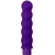 Фиолетовый фигурный вибратор - 17 см.