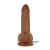 Темно-бежевый вибратор с подвижной кожей Zebulon - 19,4 см. Темно-бежевый вибратор с подвижной кожей Zebulon - 19,4 см.
