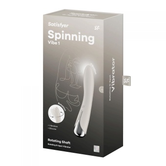 Вибратор с ротацией Satisfyer Spinning Vibe 1 бежевый