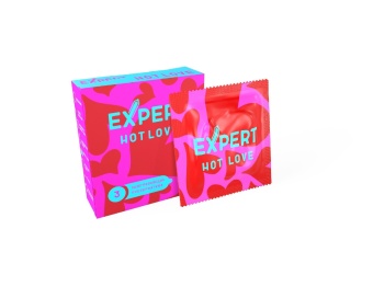 Презервативы с разогревающим эффектом Expert Hot Love 3 шт