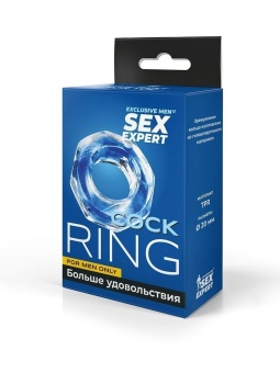 Прозрачное эрекционное кольцо в форме гайки