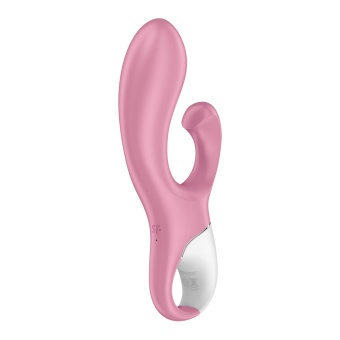 Расширяющийся вибратор с клиторальным стимулятором Satisfyer Air Pump Bunny 2 розовый
