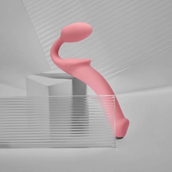 Безремневой гибкий страпон Strap-on-me Bendable XL розовый